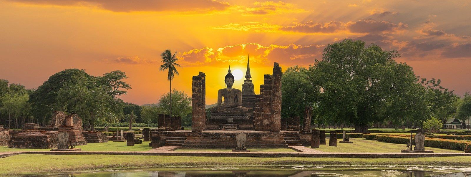 Sunrise at Sukhothai Historical Park, Sukhothai